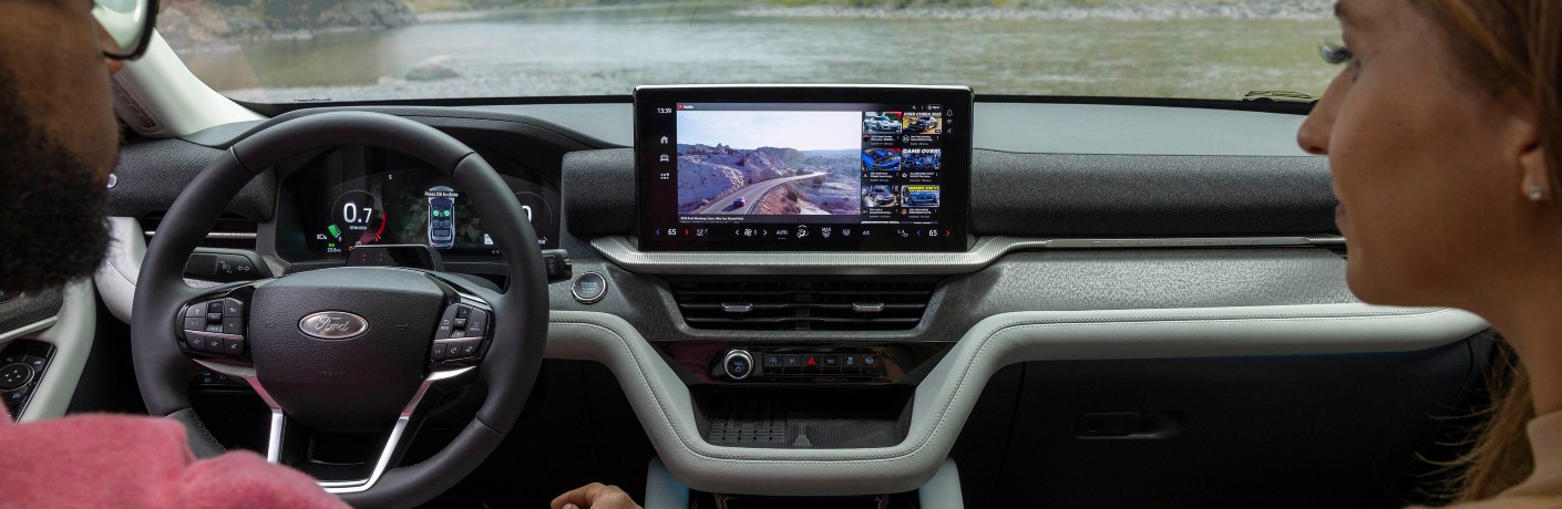 2025 Ford Explorer Interior Cabin Dashboard YouTube on Infotainment System