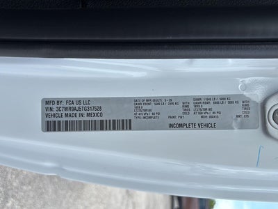 2026 RAM Ram 3500 Chassis Cab RAM 3500 TRADESMAN CHASSIS REGULAR CAB 4X4 60' CA