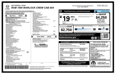 2025 RAM 1500 Warlock Crew Cab 4x4 5'7' Box