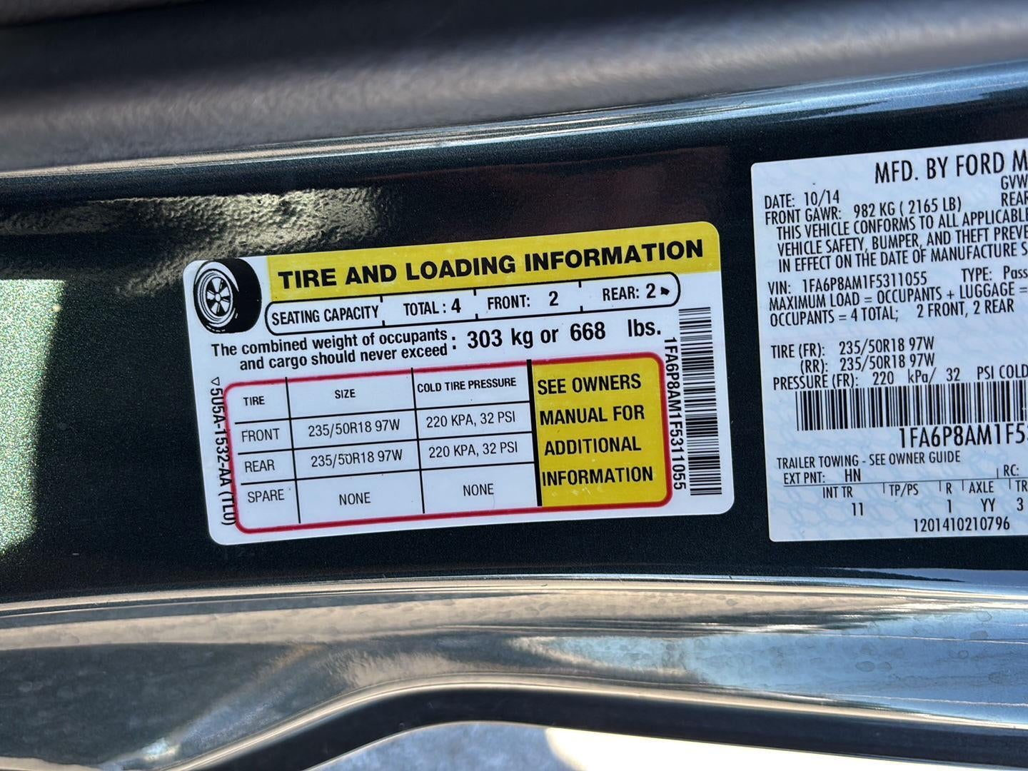 2015 Ford Mustang V6