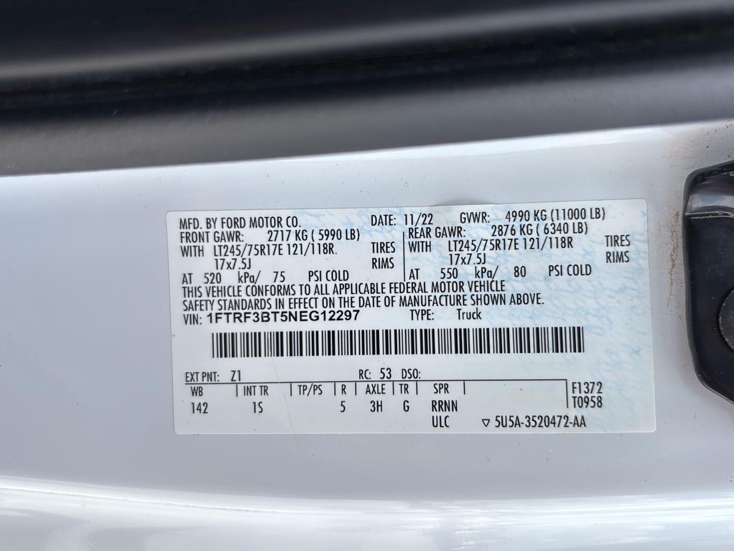 2022 Ford Super Duty F-350 SRW XL