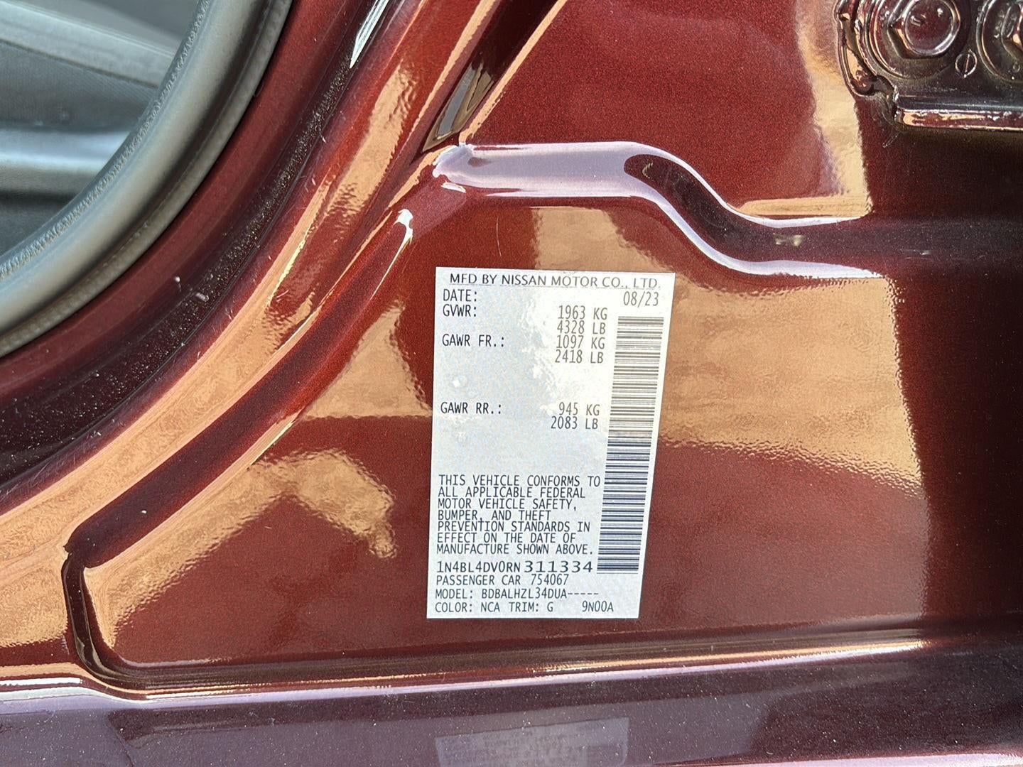 2024 Nissan Altima 2.5 SV