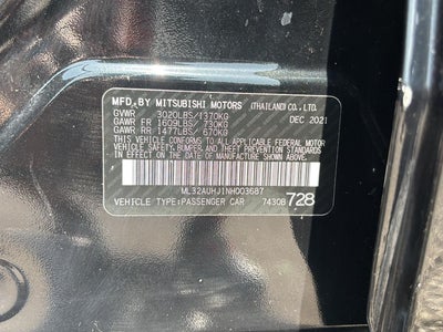 2022 Mitsubishi Mirage ES