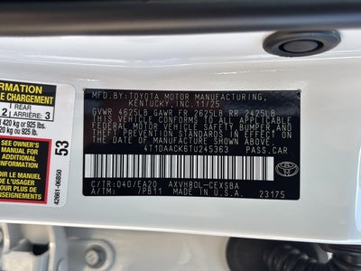 2026 Toyota Camry Nightshade