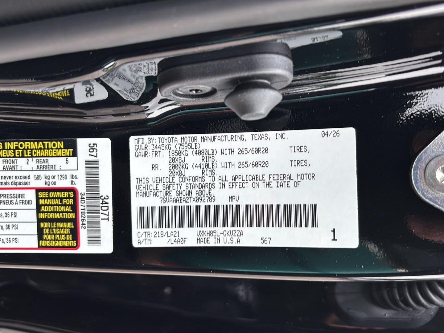 2026 Toyota Sequoia Platinum