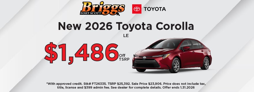 2026 Corolla Special