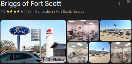 Briggs of Fort Scott - Recent Google Reviews
