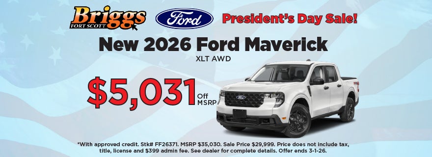 New 2026 Ford Maverick XLT AWD